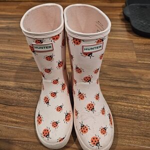 Hunter Ladybug Print Rain Boots